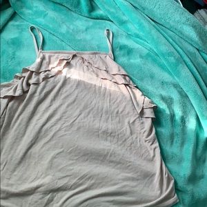 American Eagle High-neck Ruffle Tank-top NWOT
